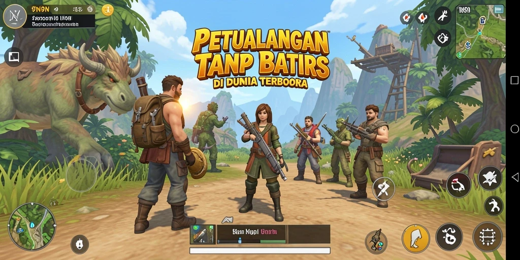 Tampilan menakjubkan dari gameplay dunia terbuka di 9N9N.