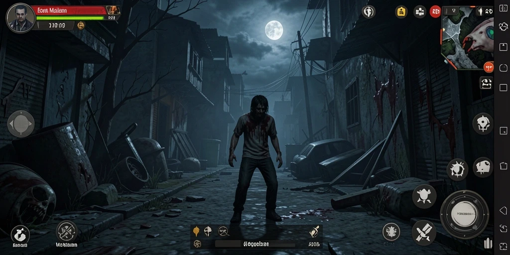 Screenshot gameplay API288 menampilkan suasana horror yang mencekam dan menegangkan.