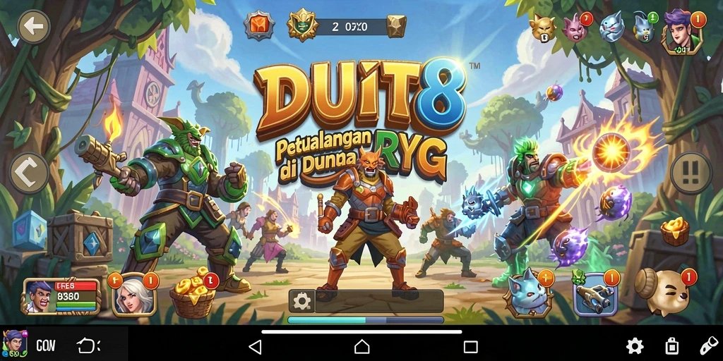 Tampilan gameplay DUIT8 yang menakjubkan dan penuh aksi RPG.