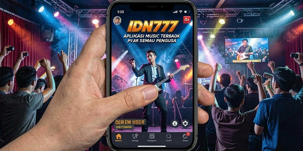 Tampilan gameplay interaktif aplikasi musik IDN777 yang menyenangkan.