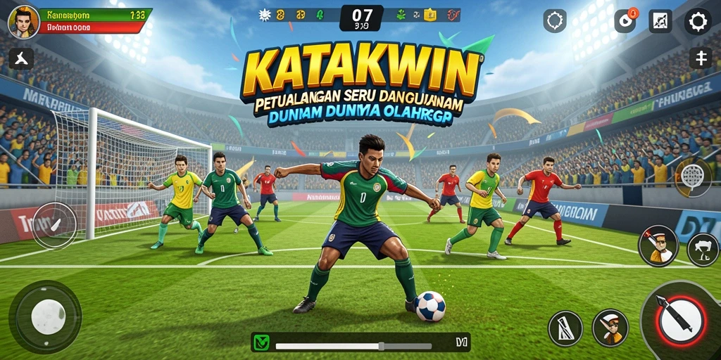 Tampilan gameplay KATAKWIN yang menarik dan kompetitif.