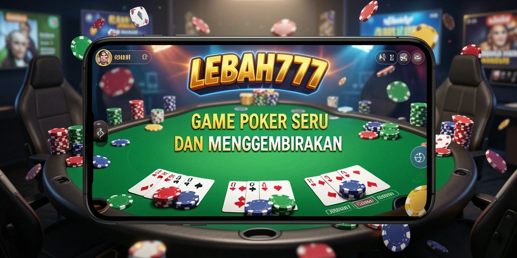Tampilan gameplay poker yang menarik di LEBAH777.