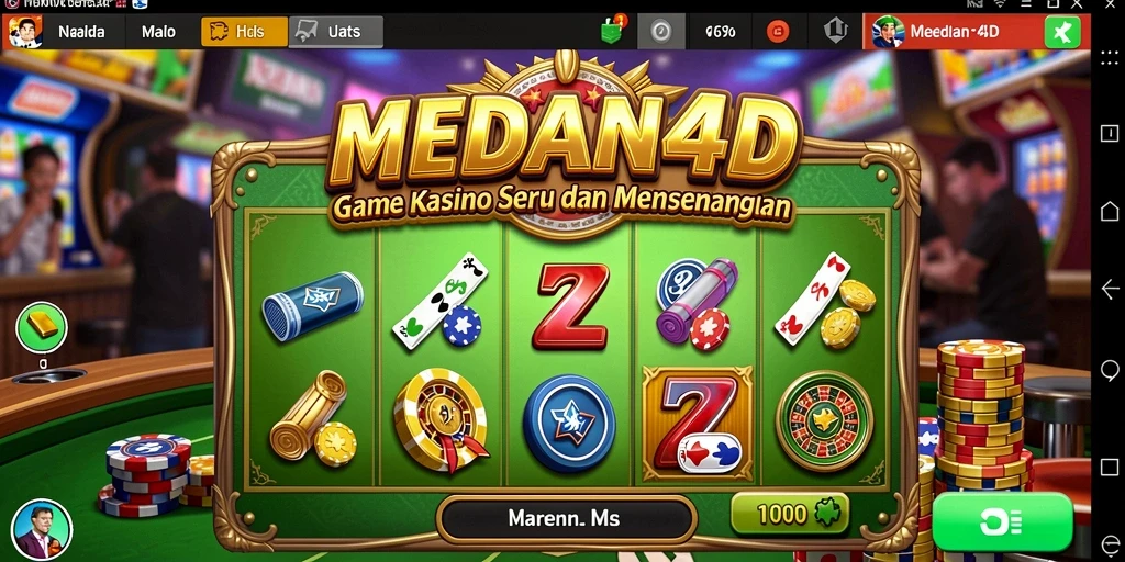 Tampilan gameplay kasino yang menarik di MEDAN4D.