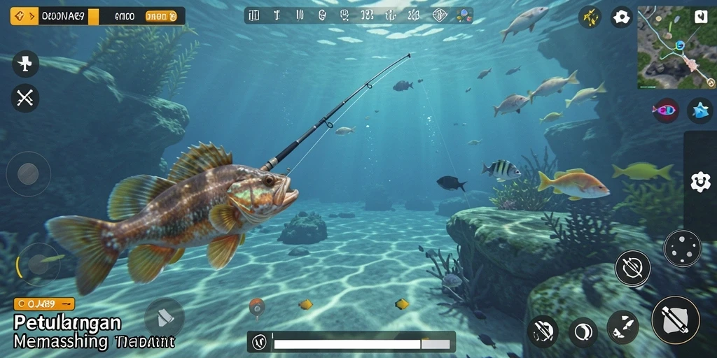 Tampilan gameplay menakjubkan dari OJA89 dengan aksi memancing seru.