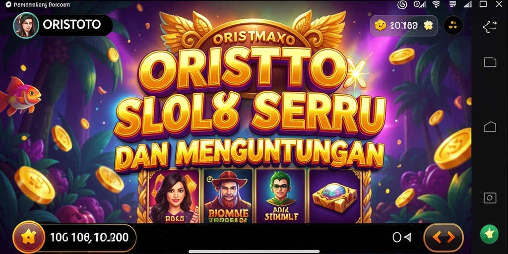 Tampilan gameplay Slot ORISTOTO dengan fitur yang menarik.
