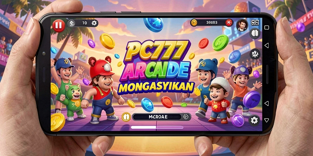 Tampilan gameplay seru dari PC777 dengan elemen Arcade yang menyenangkan.