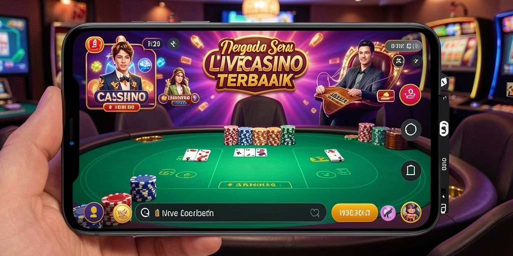 Tampilan gameplay Live Casino V21 yang memukau dan interaktif.