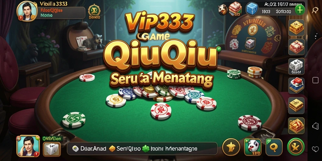 Tampilan gameplay QiuQiu yang menarik di VIP333.