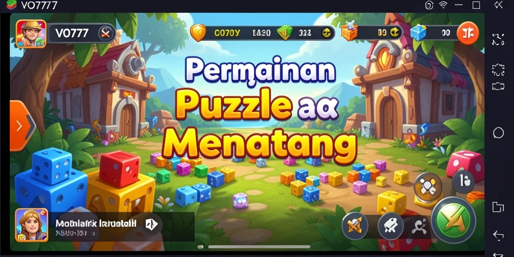 Tampilkan gameplay puzzle VO777 dengan level yang menantang.