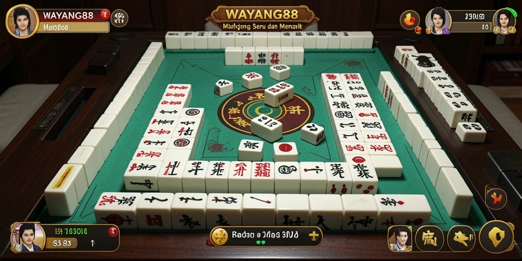 Tampilan gameplay Mahjong yang menarik di WAYANG88.