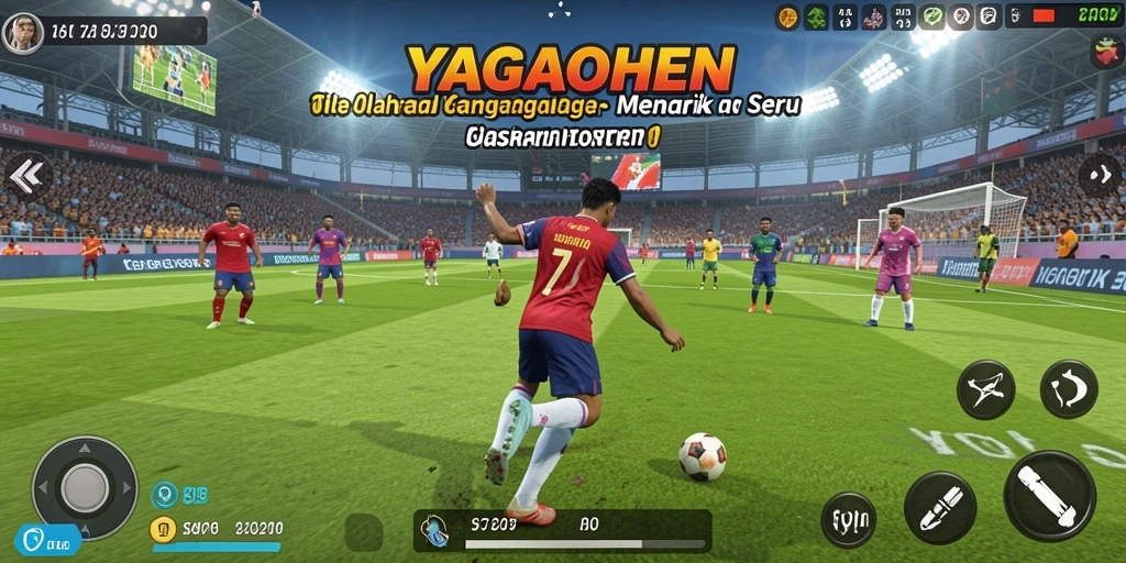 Tangkapan layar YAGAOHEN menunjukkan aksi mendebarkan dalam gameplay olahraga.